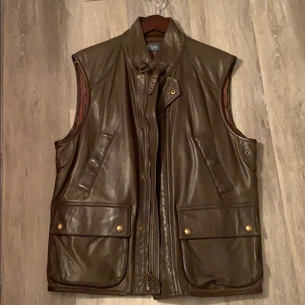 Ralph Lauren leather VEST